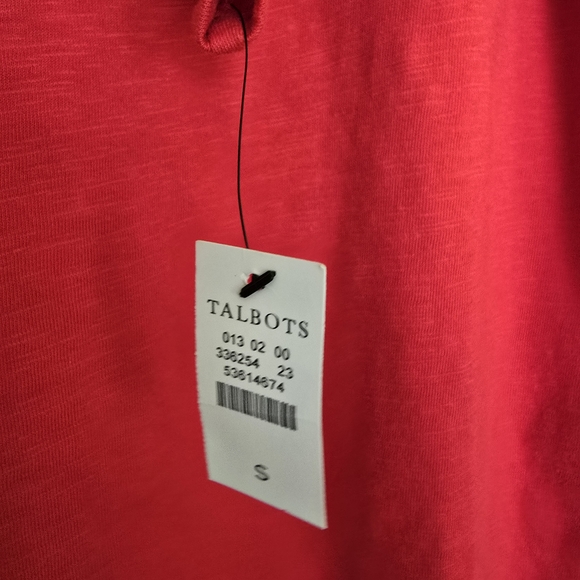 NWT Talbots Vibrant Red Top with Embroidered Dalmatian Design - Picture 3 of 3